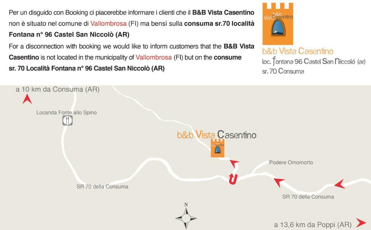 B&B Vista Casentino 普拉托韦基奥 外观 照片